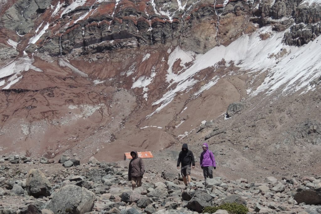Glaciar volcan Chimborazo